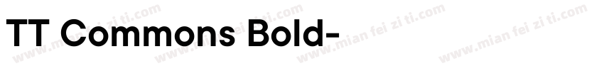 TT Commons Bold字体下载字体转换